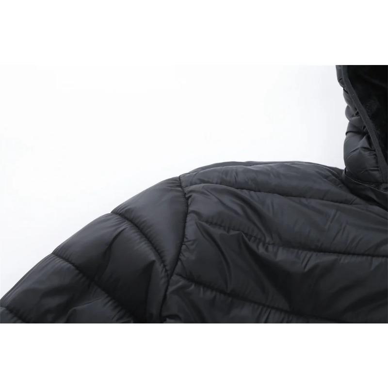 New Winter Fleece-Lined Thickened Cotton Coat Business-Casual Windproof Warm Lightweight Fashionable Hooded Jacket Sports Jacket