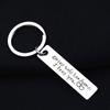 Engraved Pendants Drive Safe Handsome Hang Keys Jewelry Fashion Accessories Key Ring Key Chain