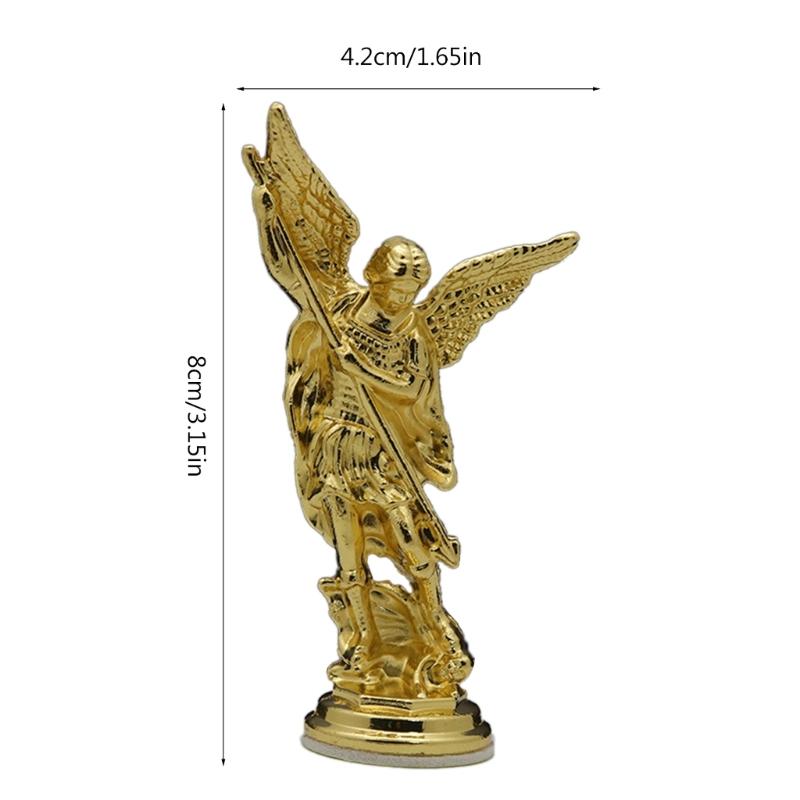 Modern Crafts Centerpieces Metal Statue Tabletop Office Guardian Ornaments Religious Guardian Decorations Photo