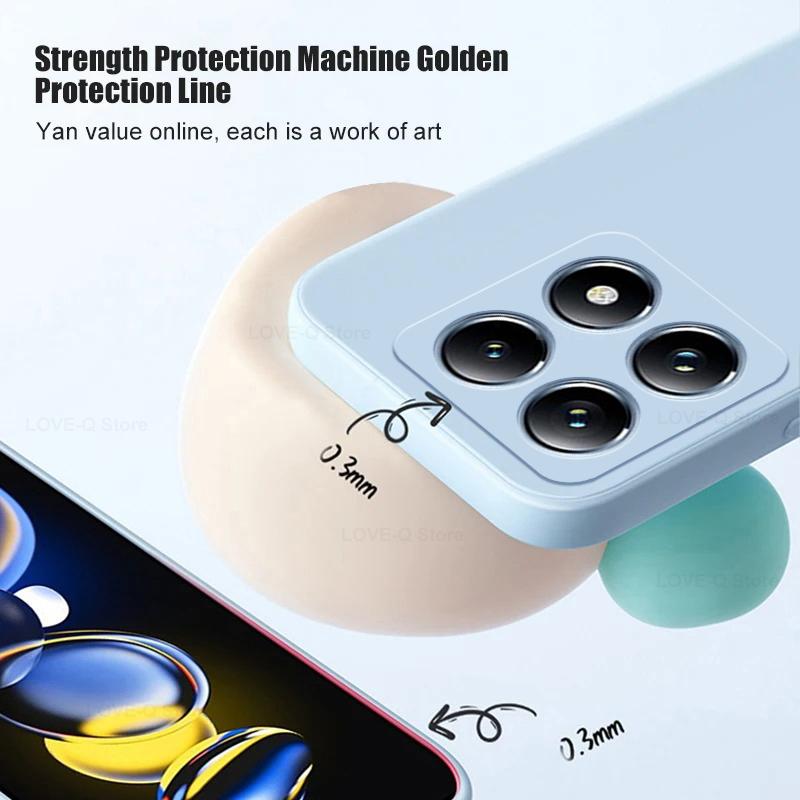 For Mi 14T Mi14T Pro Case Liquid Silicone Soft Phone Cases For Xiaomi Mi 14T Mi14T Pro Mi 14 T Pro Cover Xiaomi Accessories