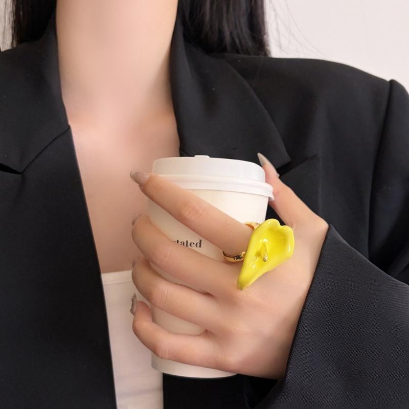Delicate Floral Open Rings Calla Flower Adjustable Size Perfect For Layering And Gifting