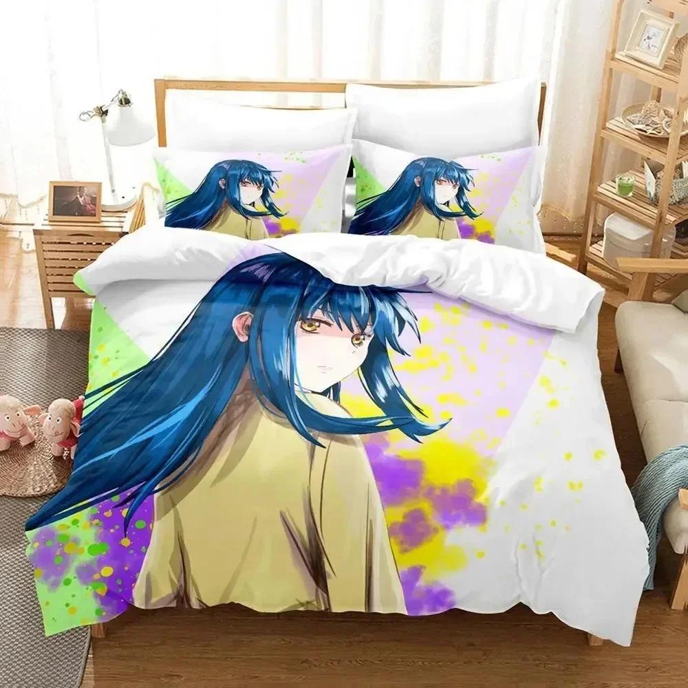 Anime Mieruko-chan Beding Set For Bedrom Soft Modern Bedspreads Comefortable Children Kids Soft Duvet Cover Comfortable Quilt Cover And Pilowcase