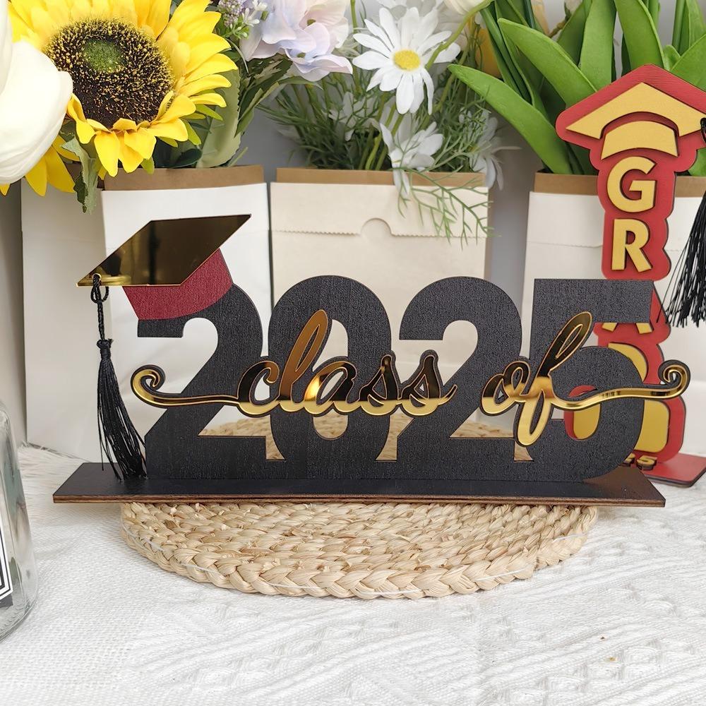 Festival Wooden Graduation Ornament Cartoon Graduation Desktop Decoration  Graduation Season
