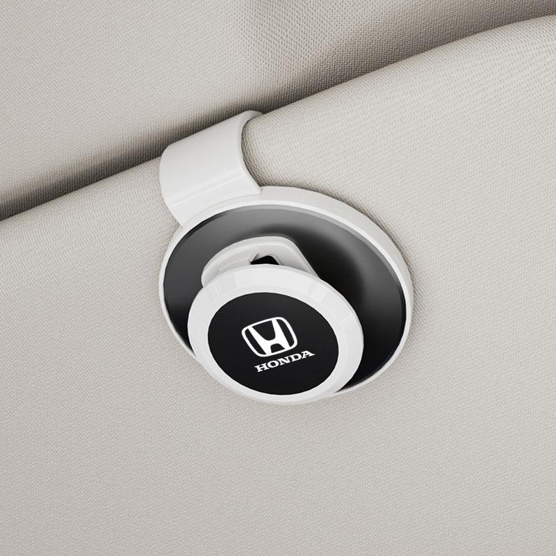 AQZ1 Car Sun Visor Glasses Clip Onehand Pressing Eyeglasses Holder Interior For Honda Civci CRV Accord Mugen Prelude FIT City CRZ CRX