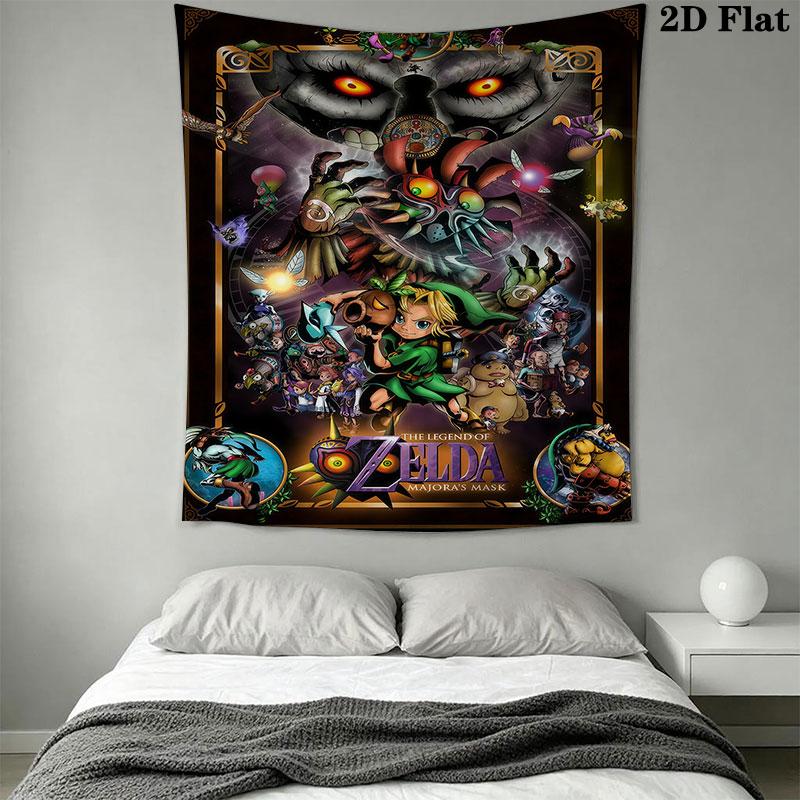 Triforce Wall Hanging Printed Fabric Blanket Decorative Tapestries for Bedroom Living Room Home Decor