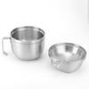 Noodle Bowl Double Layer Stainless Steel Household Soup Bowl Tableware with Cover for Home