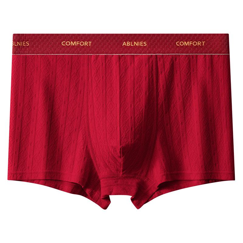 Large Size Men Spring and Autumn A Class Cotton Cordyceps Antibacterial Flat Angle Underwear