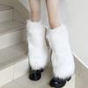 1 Pair Plush Leg Warmers for Y2k Style Party and Stage Performance, Autumn and Winter