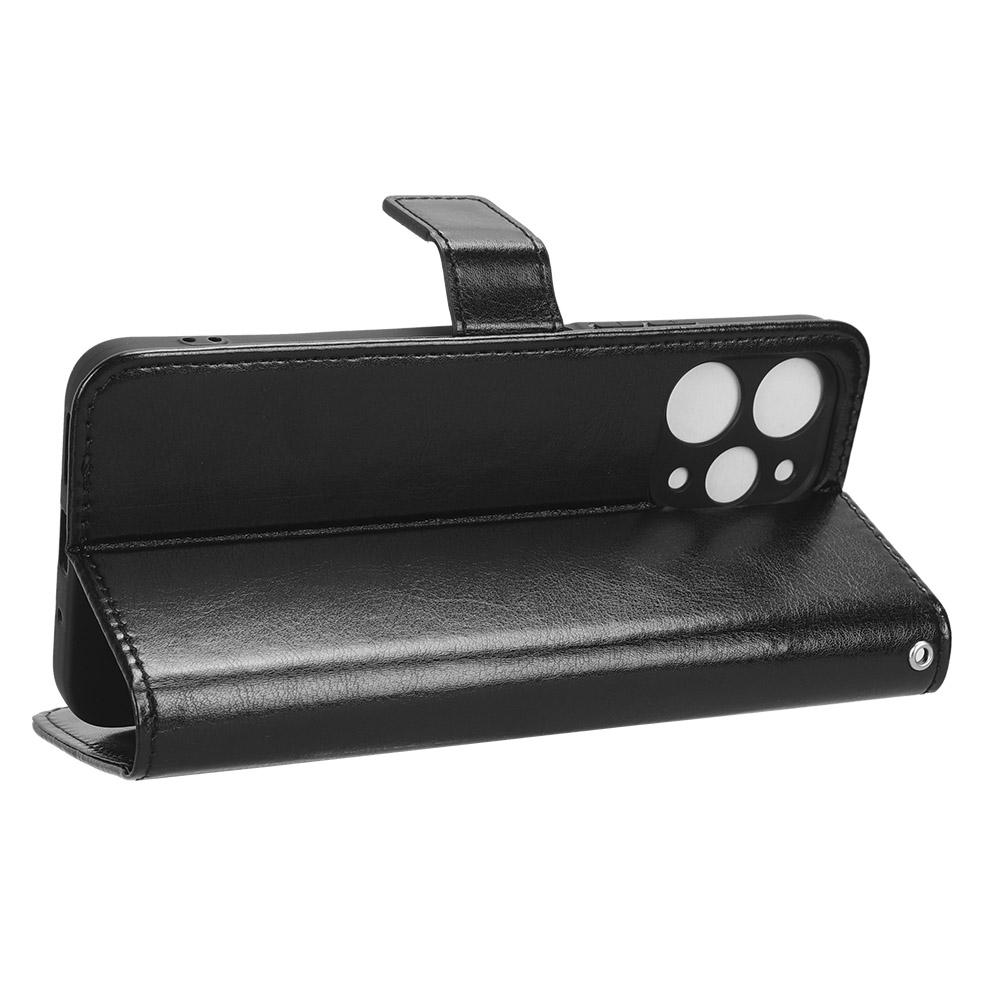 Dla Xiaomi Redmi 12 4G/12 5G (Światowy)/Note 12R 5G/Poco M6 Pro 5G Etui na telefon Tekstura Crazy Horse Skóra PU Folio Klapka Stojak Portfel Pokrowiec