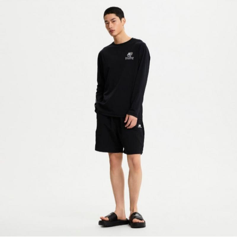 New Balance Long Sleeve Tee Kqj Nbnde22613 19 Common Basic Long Sleeve Rash Guard  Stand