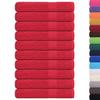 VidaXL Serviettes de sauna 10 pcs rouge 80x200 cm 360 g/m² 100% coton, serviette, serviette de bain, serviette en coton 136937
