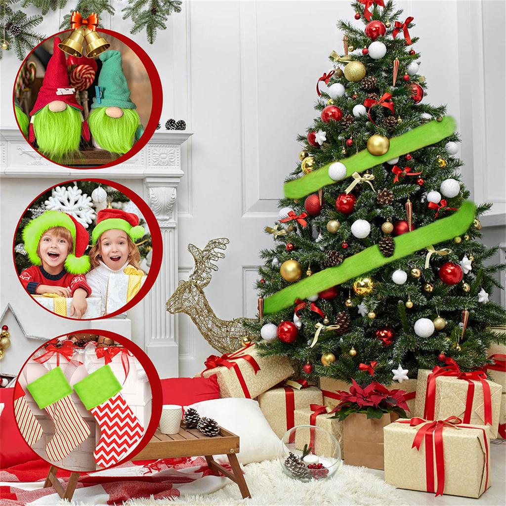Customizable DIY Faux Wool Christmas Tree Skirt Ornament for Christmas Crafting Party Ornaments,Handmade Holiday Decors