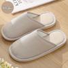Four Seasons Cotton Linen Indoor Slippers - Thick-Soled, Unisex and Comfortable for Spring, Summer, and Autumn.