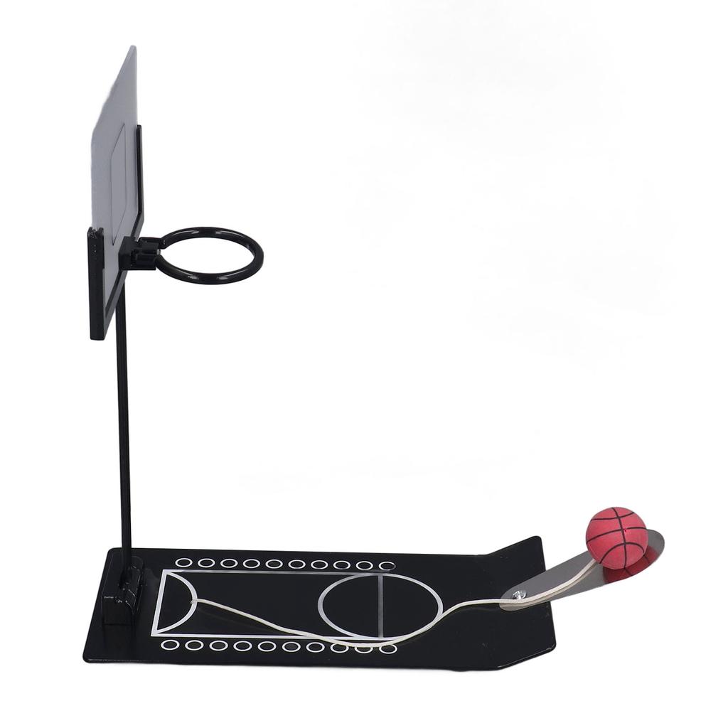 Desktop Basketball Game Aluminum Alloy Anti Slip Black Weighted Base Foldable Basketball Desktop Toy for Kids