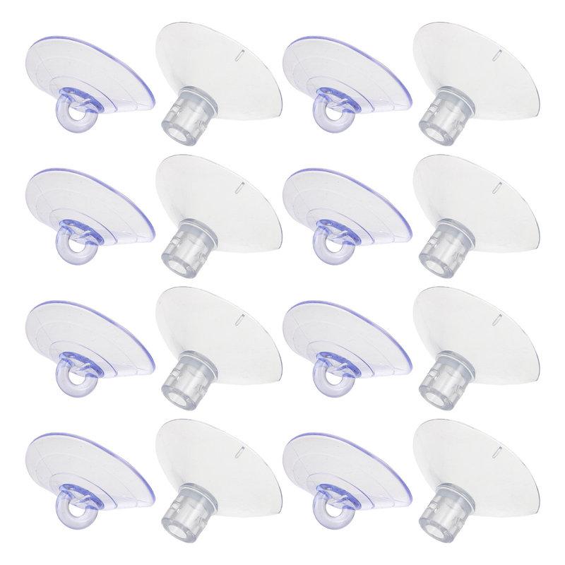16Pcs Cat Hammock Suction Cups Replacement Transparent PVC Heavy Duty Strong Threaded Suction Cups for Glass Window Pet Perch