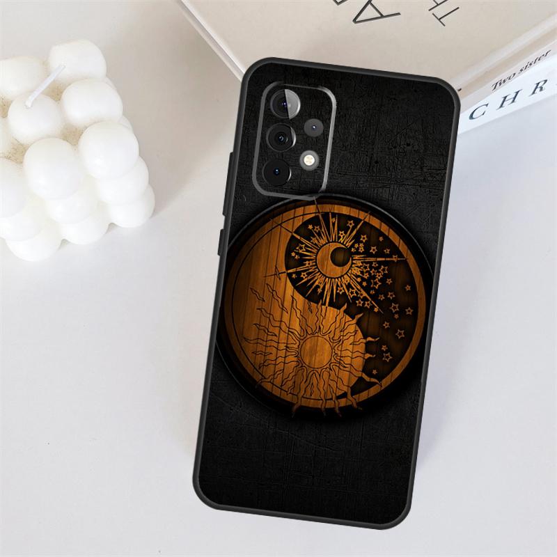 Sun and Moon For Samsung Galaxy A56 A36 A26 A16 A05 A06 A22 A32 A52 A54 A34 A14 A55 A15 A53 A33 A35 Case