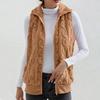 Women S Thick Fleece Sleeveless Vest Jacquard Autumn Winter Casual Top