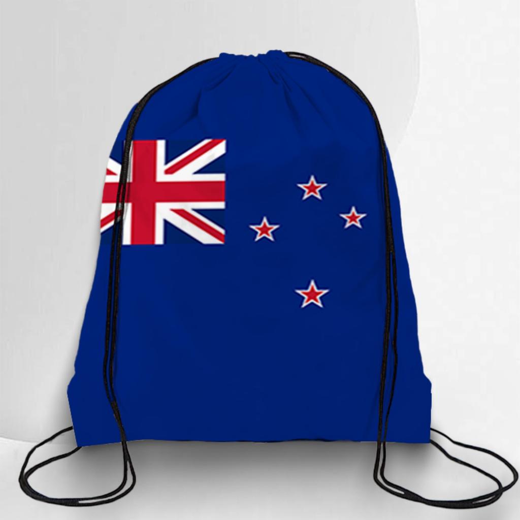 Drawstring Backpack with Cross Print Portable Storage Bag Lightweight Sports Sackpack for Outdoor Travel Gym School