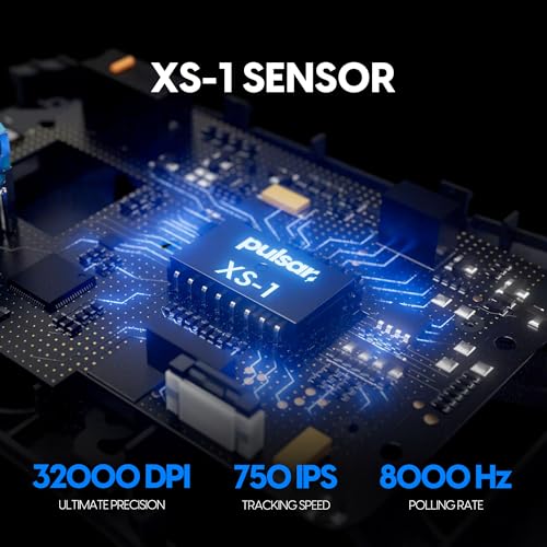 Pulsar Gaming Gears X2A v3 eS Mini Souris de Jeu Sans Fil Ultra Légère 64g Symétrique 1ms 32000 DPI Capteur Optique sswitch XS-1 Haut de Gamme Domestique