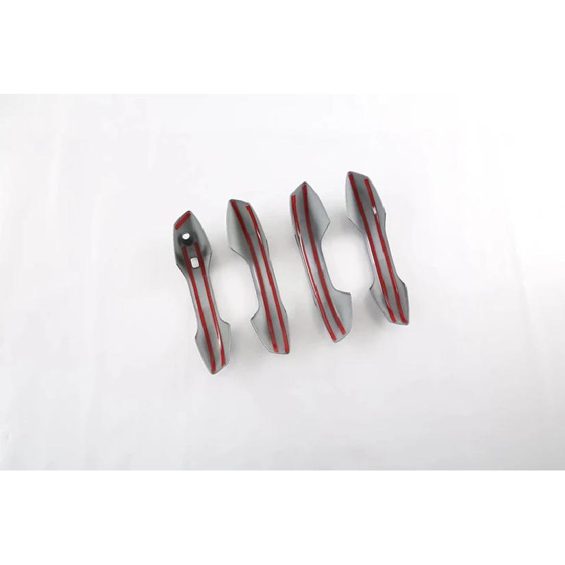 For BYD ATTO 3 Yuan Plus   Car Accessories ABS Chrome Door Handle Cover With Smart Key Hole Catch Cap Trim Molding