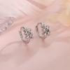VENTFILLE 925 Sterling Silver Drop Earring For Women Zircon Crystal Hollow Out Cat Personality Jewelry Gift Dropshipping
