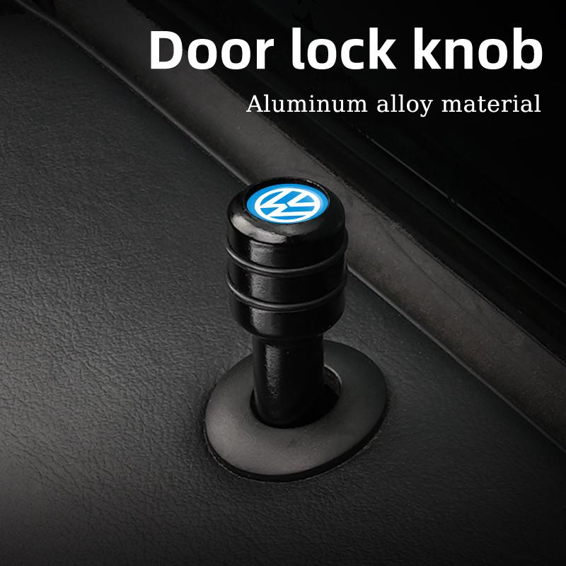 For VOLKSWAGEN VW 2/4pcs Car Door Lock Pins Universal Interior Door Lock Pull Pin Cover For Volkswagen VW Golf 4 6 7 Tiguan Pass