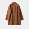 New High-end Hand-sewn Medium and Long Double-sided Cashmere Coat Femininity Fashion Loose Thickened Wool Coat