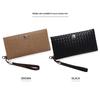 Men's Woven Pattern Clutch Wallet - Large Capacity Multifunctional Handheld Organizer with Multi-Card Slots
