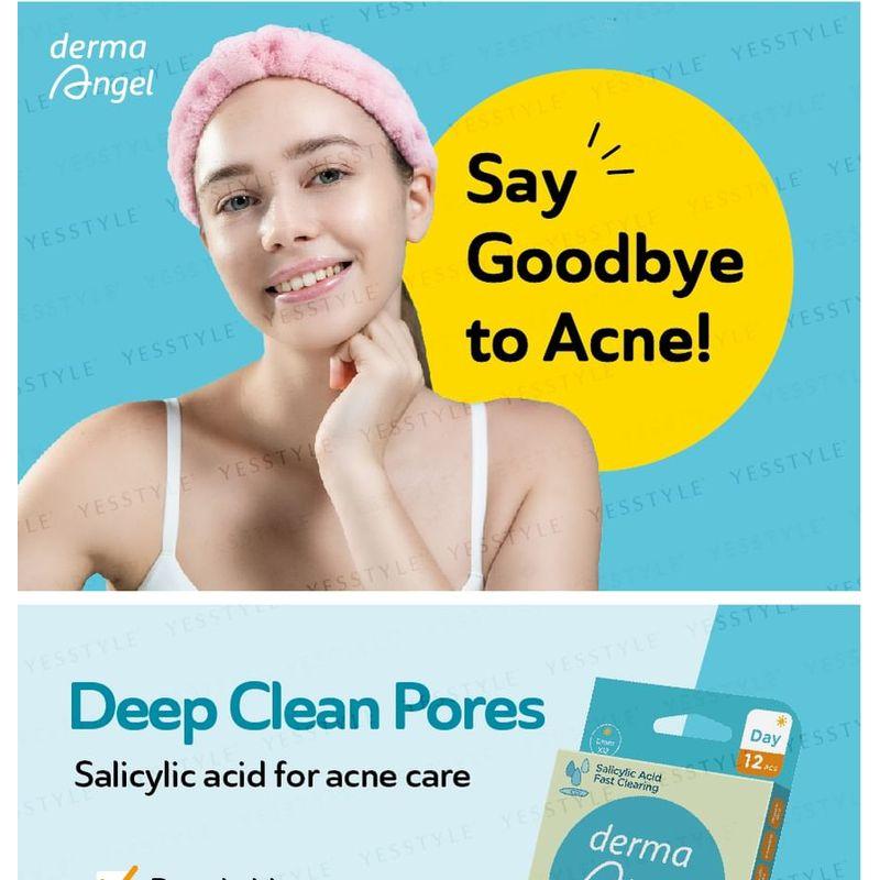 DermaAngel - Denní náplasti na akné s kyselinou salicylovou Plus 24 ks