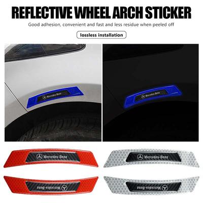 For Benz 2PCS Car Reflective Stickers Wheel Eyebrow Sticker Warning Decal Strip Accessories Exclusive AMG SPRINTER V CLASS VIANO