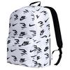Nike Polyester Backpack Unisex Black/Pure White Casual N32433013GS-002