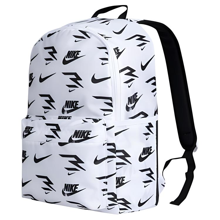 Nike Polyester Backpack Unisex Black/Pure White Casual N32433013GS-002