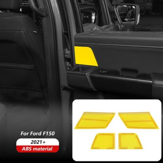 Желтая накладка на панель передней и задней двери для Ford F150 + Внутренние аксессуары