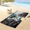Frankie Stein Print Beach Towel, Large Soft Quick Dry Towel for Beach Camping Swimming