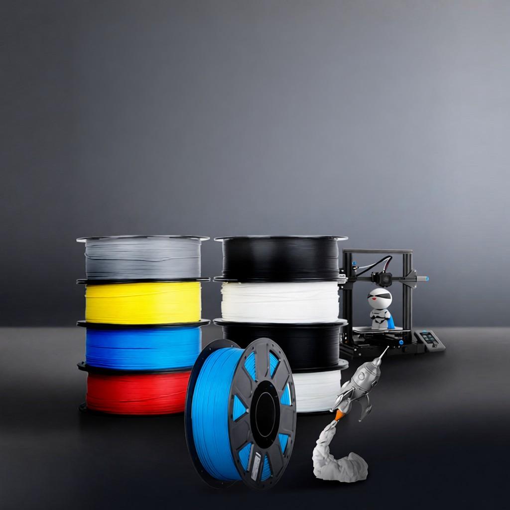 Creality Ender PLA Filament for Ender Series CR Series All FDM Creality 3D Printer 1.75mm 1kg 2.2lbs Filament Dimensional Accuracy 0.03mm