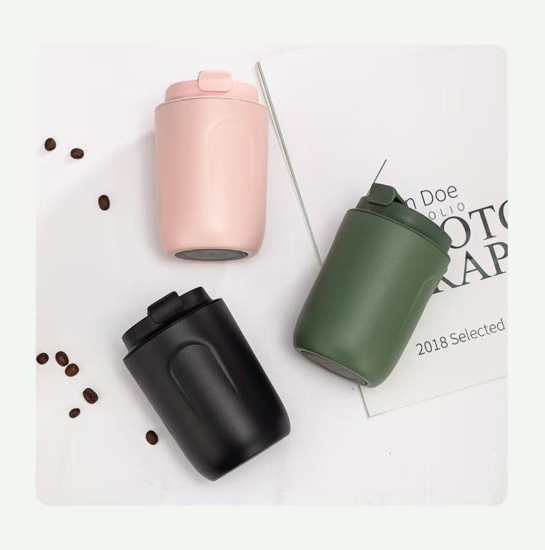 Stainless Steel Thermal Mug - Double Wall Vacuum Insulated Leakproof Thermos, Portable Travel Coffee Tumbler for Hot & Cold Drin