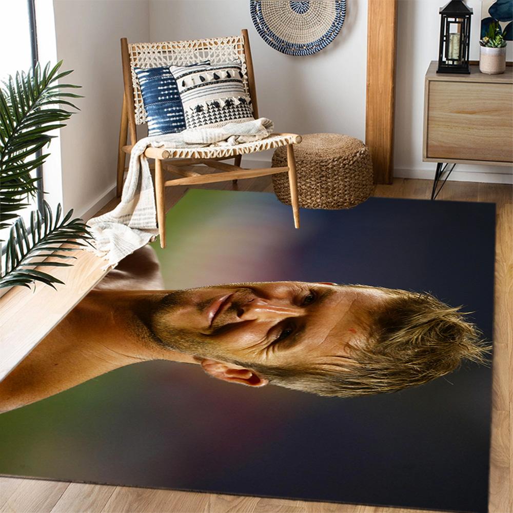 David Beckham Psg Player Floor Mat Design for Dormitory Hallway Living Rooms Bedrooms Antislip Carpet Office home decor Spiritual Gift