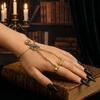 Zinc Zinc Alloy Material Skull Skeleton Hand Chain Retro Style Goth Punk Jewelry  Halloween Accessories