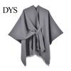 Sciarpa a tinta unita da donna Autunno Inverno Double Face Delicata sulla pelle per Imitazione Cashmere Sciarpa Versatile Cardigan