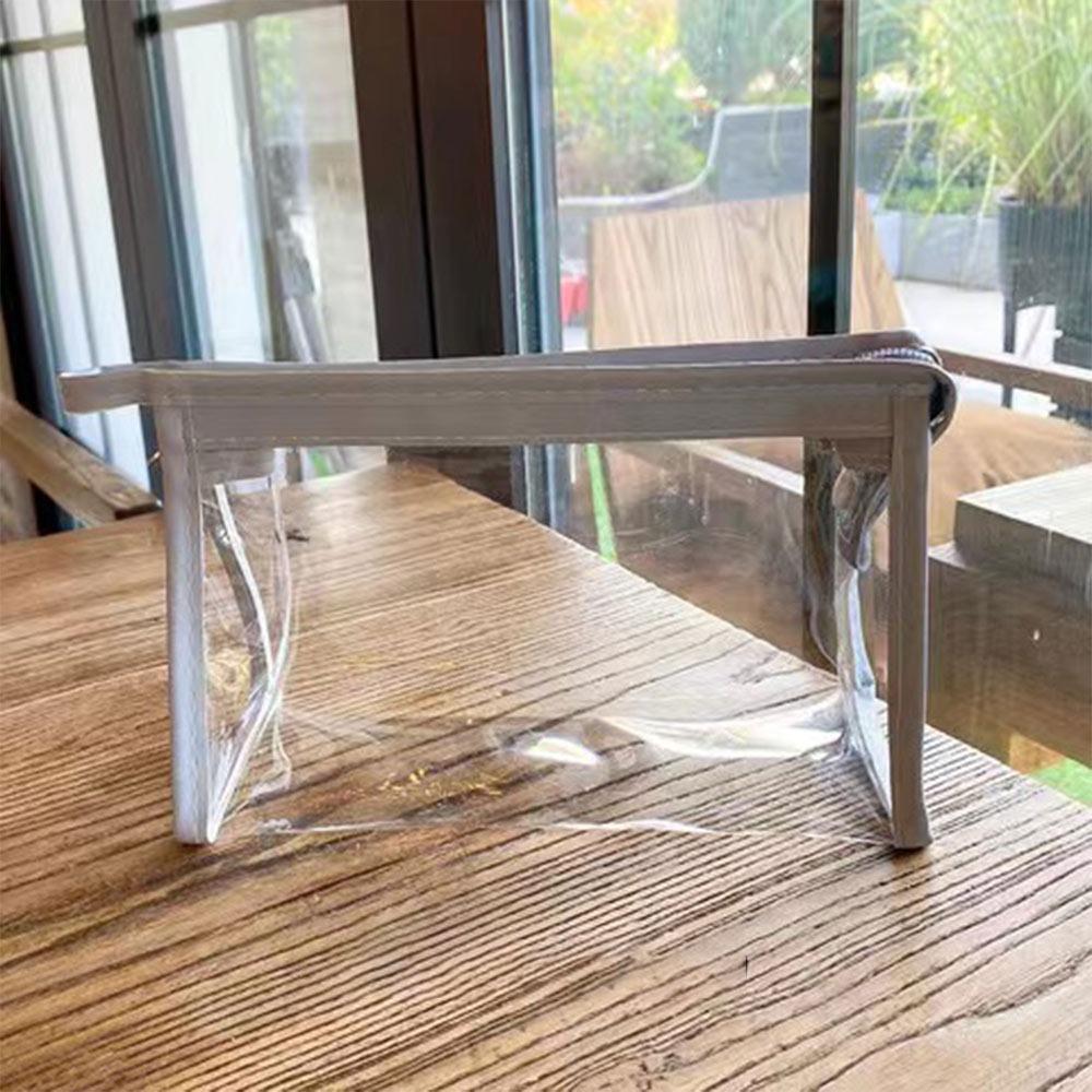 Waterproof Pencil Case PVC Stationery Storing Bag Simple Stationery Bag  Gift