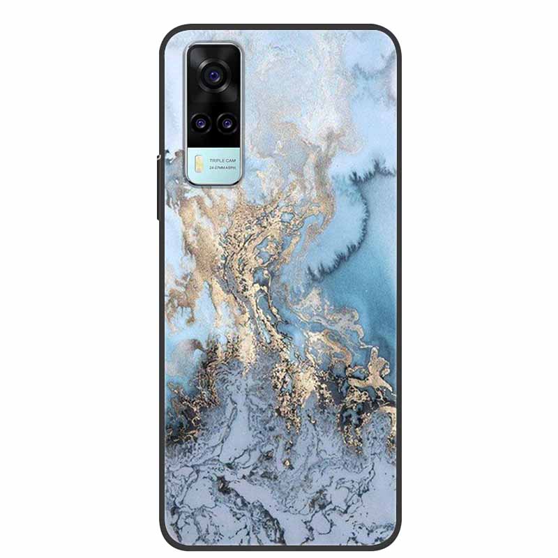 For Vivo Y31 Case Y53S Y11S Y12S V2026 Marble Soft TPU Silicone Protect Phone Cover For Vivo Y31 2021 Back Case Funda Y 31 Coque