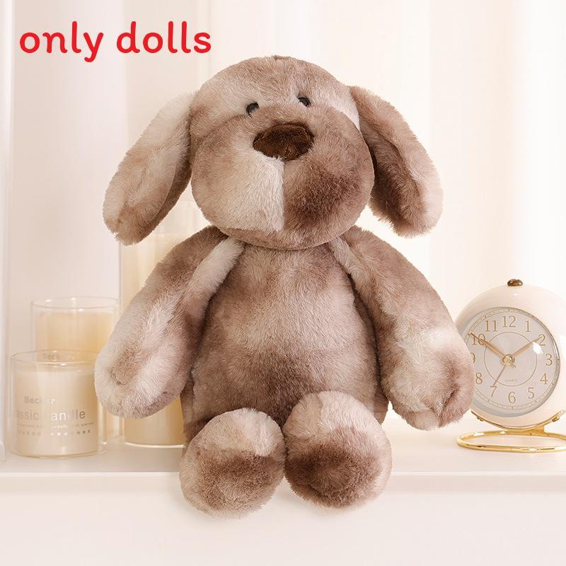 Kid Friendly Soft Dog Plush Doll With Tie Dye Effect For Bedtime And Play
