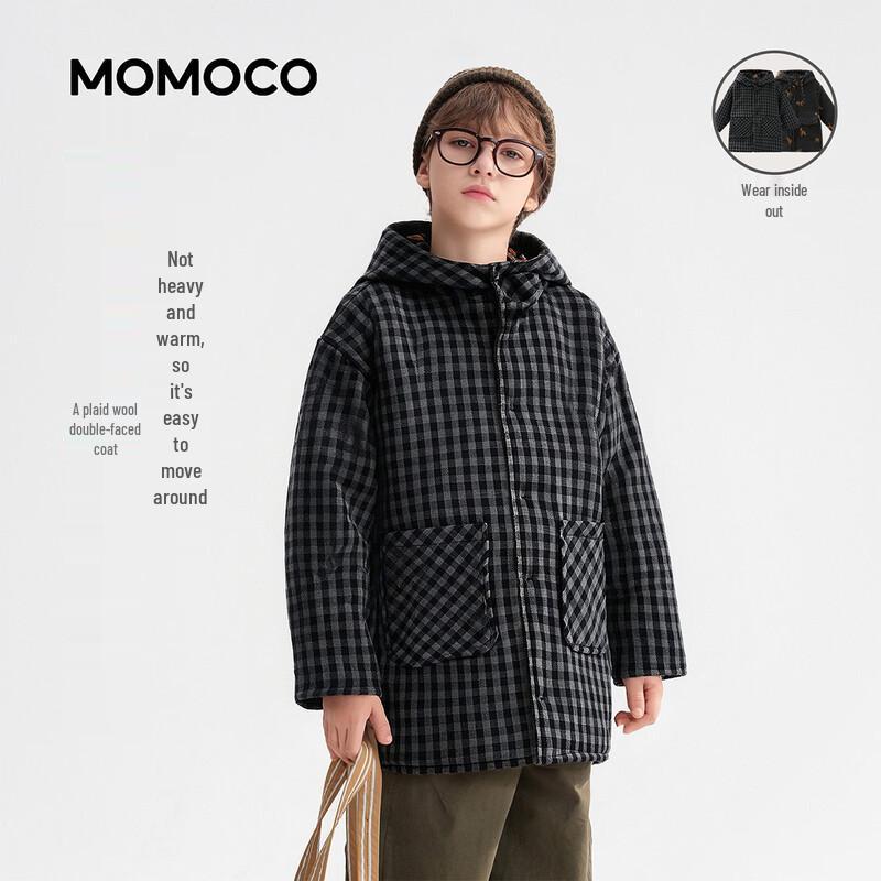 MOMOCO Boys Reversible Woolen Overcoat 140