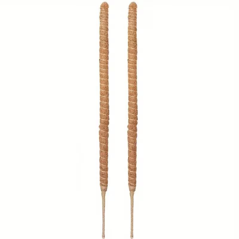 Bendable Moss Pole for Climbing Plants–Natural Fiber and Aluminum Stakes,Suitable for Indoor Potted Plants,Dracaena,and Outdoor