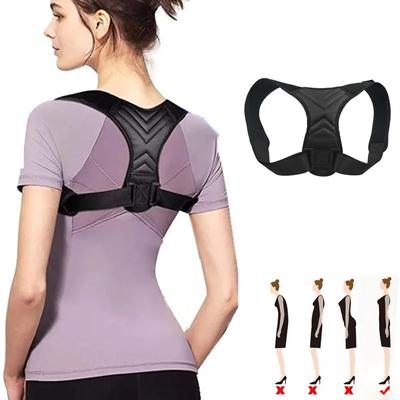 Correcteur de posture réglable Support dorsal Correction de la posture des épaules et du dos Correcteur de la colonne vertébrale Fixateur d'attelle posturale Ruban réglable