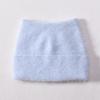 Autumn and winter new solid color cat ear angora long rabbit hair with small sequins warm wool hat knitted hat