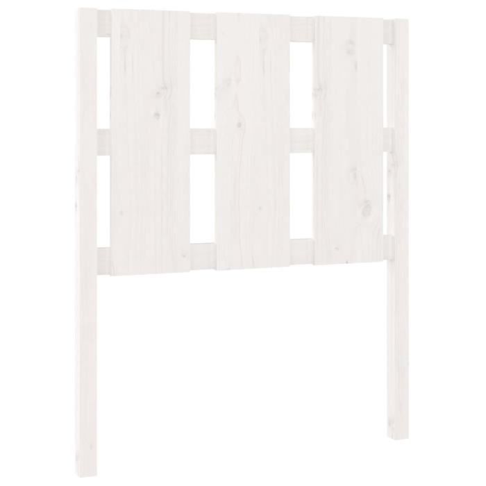 VidaXL Tête de lit Blanc 80,5x4x100 cm Bois massif de pin 817966