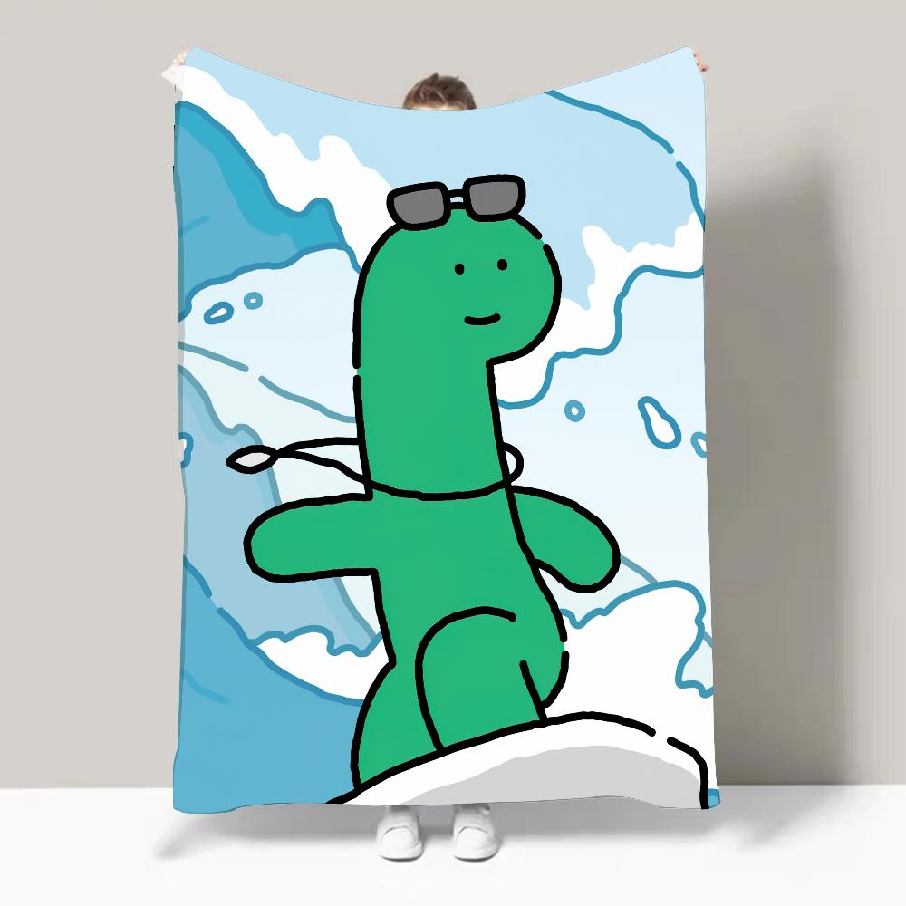 Cartoon J-Joguman Studio Cute Blanket Design Lightweight  For Dorms, Naps, Living Room, Office,Sofa,All-Season