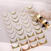 Self-Adhesive Gold & Silver Foil French Nail Stickers In Trendy DH Style