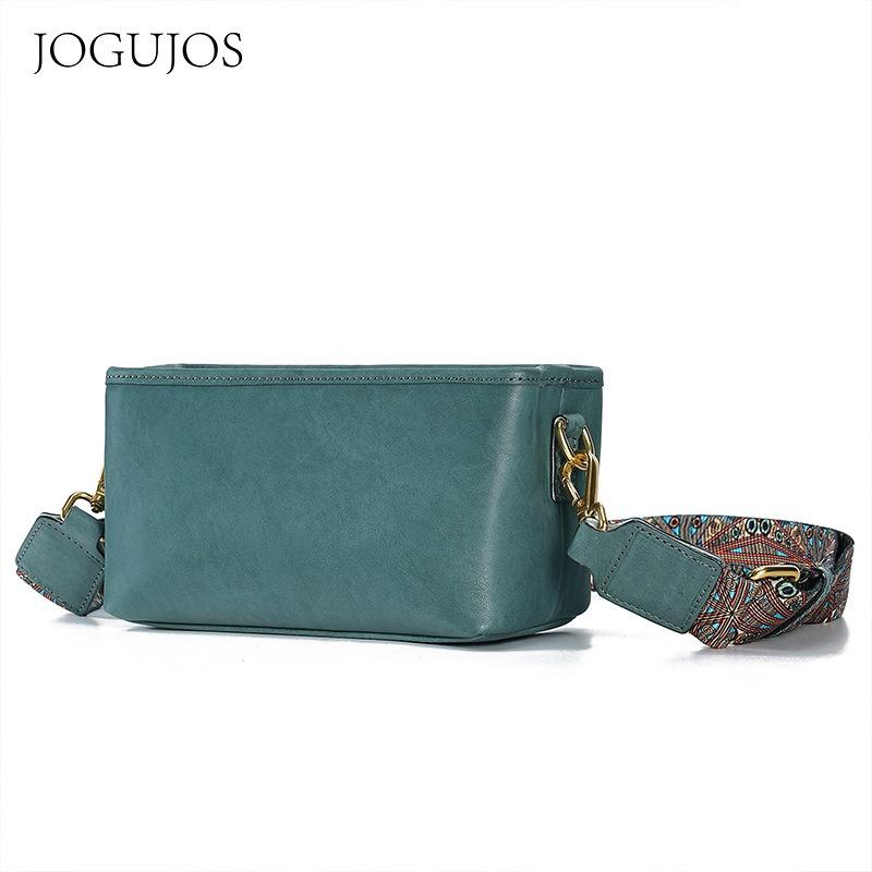 

JOGUJOS new leather shoulder bag large capacity horizontal shoulder satchel high sense women s messenger shoulder bag